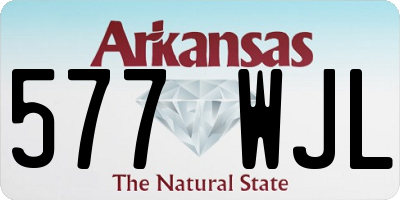 AR license plate 577WJL