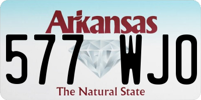 AR license plate 577WJO