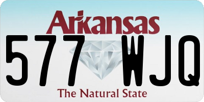 AR license plate 577WJQ