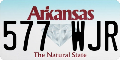 AR license plate 577WJR