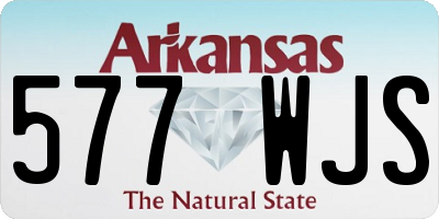 AR license plate 577WJS
