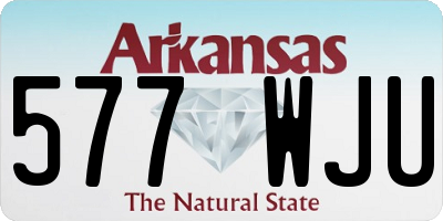 AR license plate 577WJU