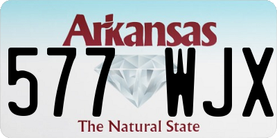 AR license plate 577WJX