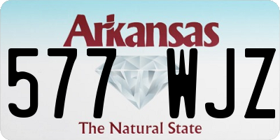 AR license plate 577WJZ