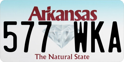 AR license plate 577WKA