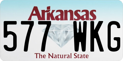 AR license plate 577WKG