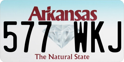 AR license plate 577WKJ