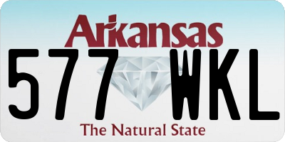 AR license plate 577WKL