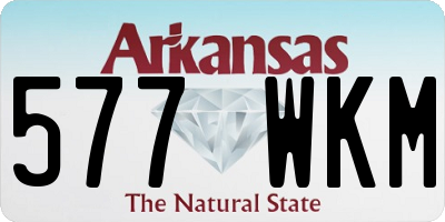 AR license plate 577WKM