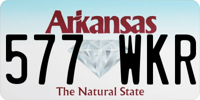 AR license plate 577WKR