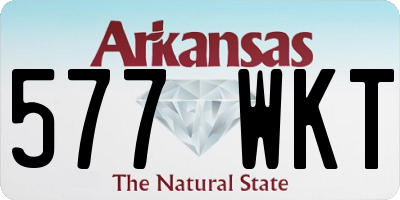 AR license plate 577WKT