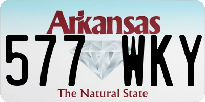 AR license plate 577WKY