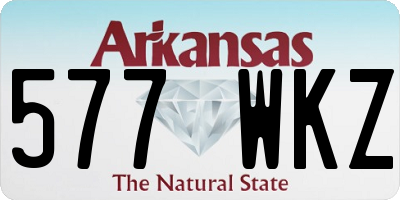 AR license plate 577WKZ
