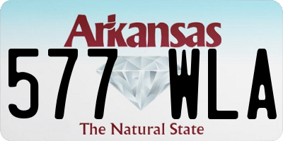 AR license plate 577WLA