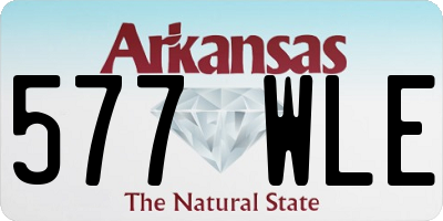 AR license plate 577WLE