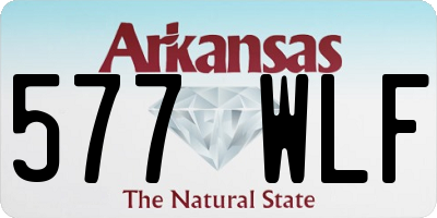 AR license plate 577WLF