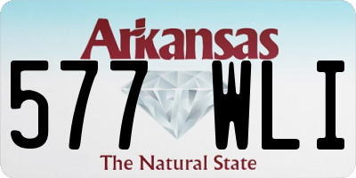 AR license plate 577WLI