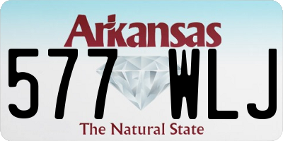 AR license plate 577WLJ