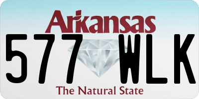 AR license plate 577WLK