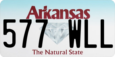 AR license plate 577WLL