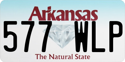 AR license plate 577WLP