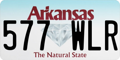 AR license plate 577WLR