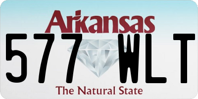 AR license plate 577WLT