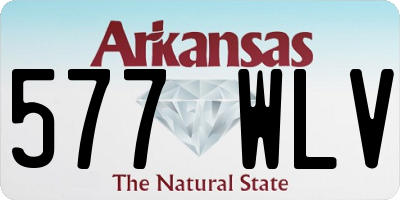 AR license plate 577WLV