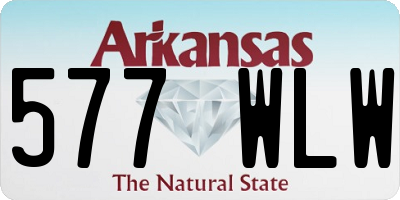 AR license plate 577WLW