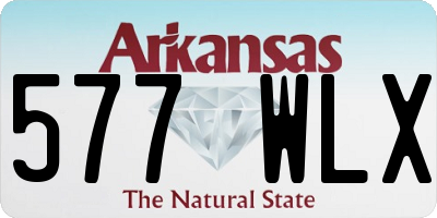 AR license plate 577WLX