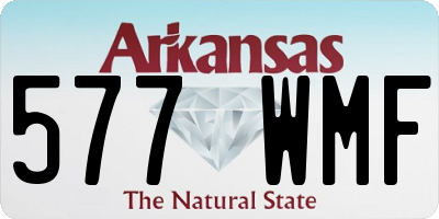 AR license plate 577WMF