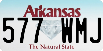 AR license plate 577WMJ