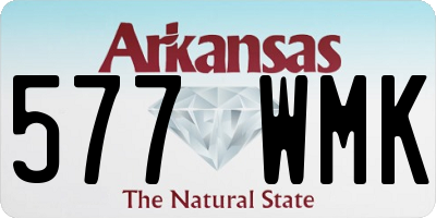 AR license plate 577WMK