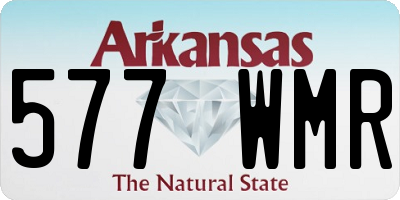 AR license plate 577WMR