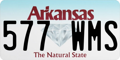 AR license plate 577WMS