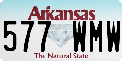 AR license plate 577WMW