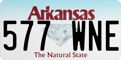 AR license plate 577WNE