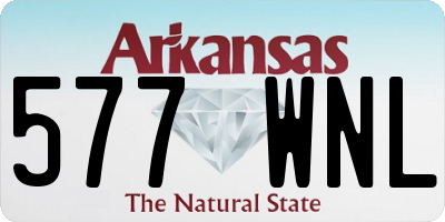 AR license plate 577WNL