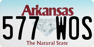 AR license plate 577WOS