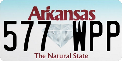 AR license plate 577WPP