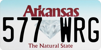 AR license plate 577WRG