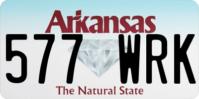 AR license plate 577WRK