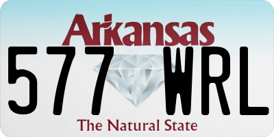 AR license plate 577WRL