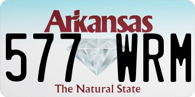 AR license plate 577WRM