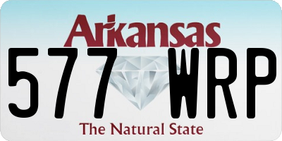 AR license plate 577WRP