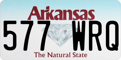AR license plate 577WRQ