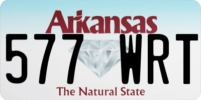 AR license plate 577WRT