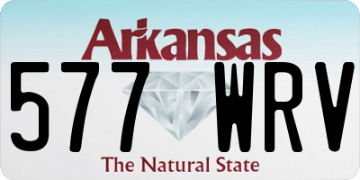 AR license plate 577WRV