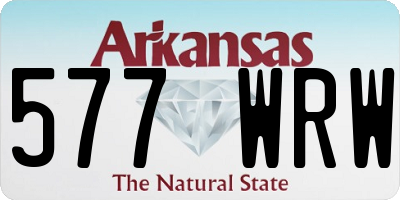 AR license plate 577WRW
