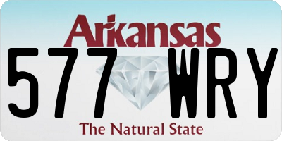 AR license plate 577WRY